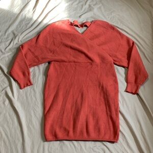 Orange Sweater Dress